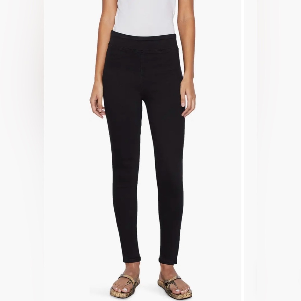 New FRAME THE JET SET SKINNY CROP Black Jeans Sz 1 (25-29)
